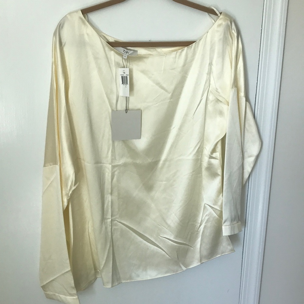 Tibi silk top